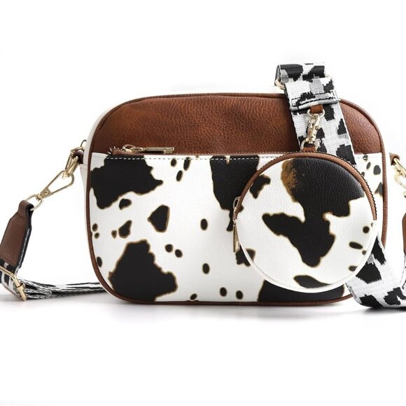 Crossbody Purses for Women Vegan Leather Small Handbags Bags with Detachable Coi - Picture 1 of 6